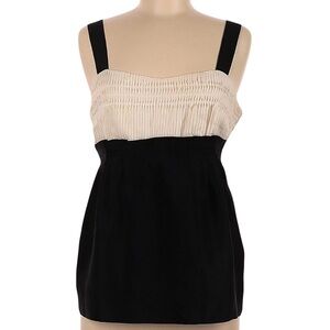 Diane Von Furstenberg Celardo Top Black and Ivory Size 4 Excellent Condition